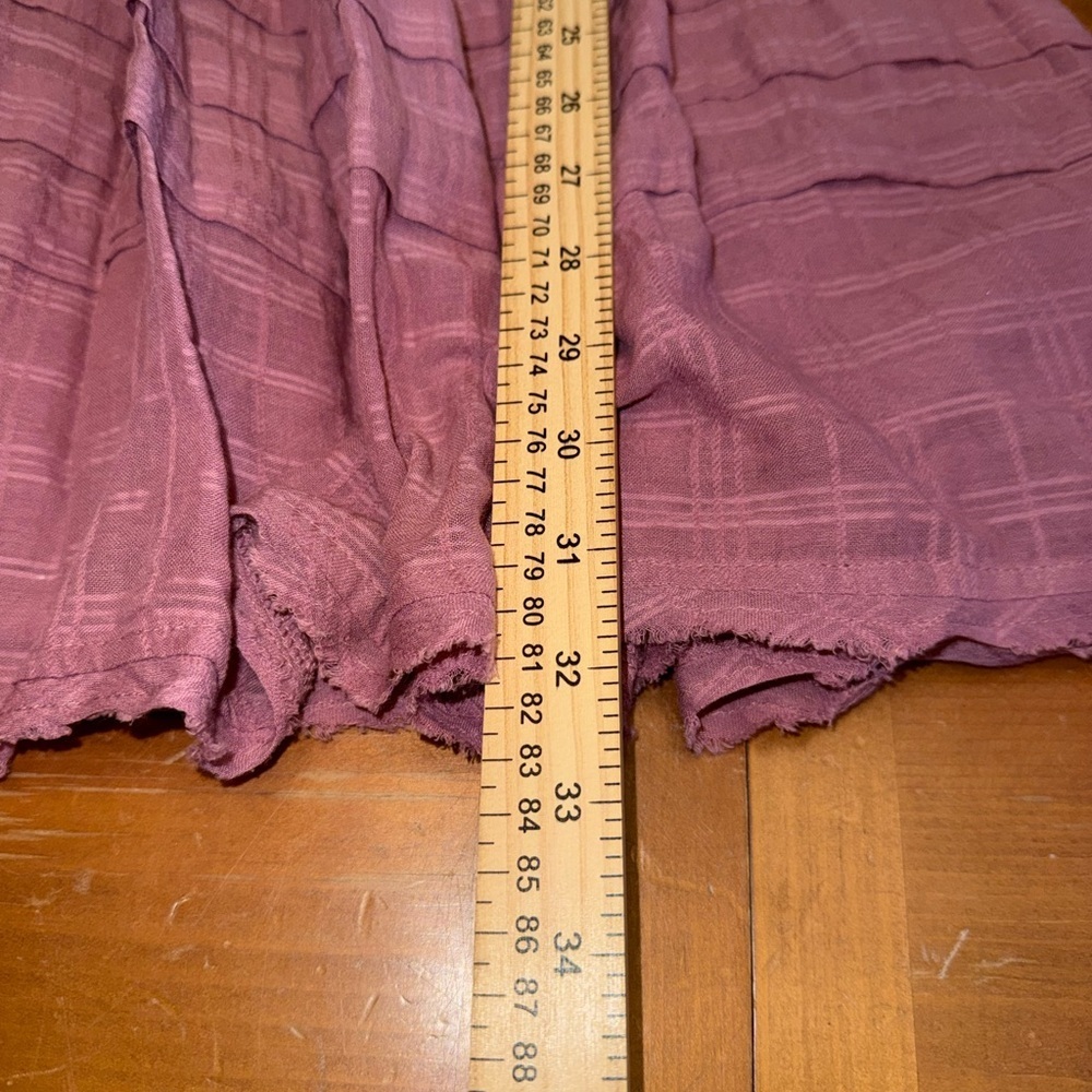 Free People Ari Mini Dress Smocked Babydoll XS Ballon Sleeve Dried Currant Flowy - Picture 11 of 11